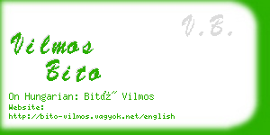 vilmos bito business card